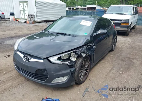 2013 Hyundai Veloster Base W/Gray из США, поврежденный, VIN KMHTC6AD6DU105953
